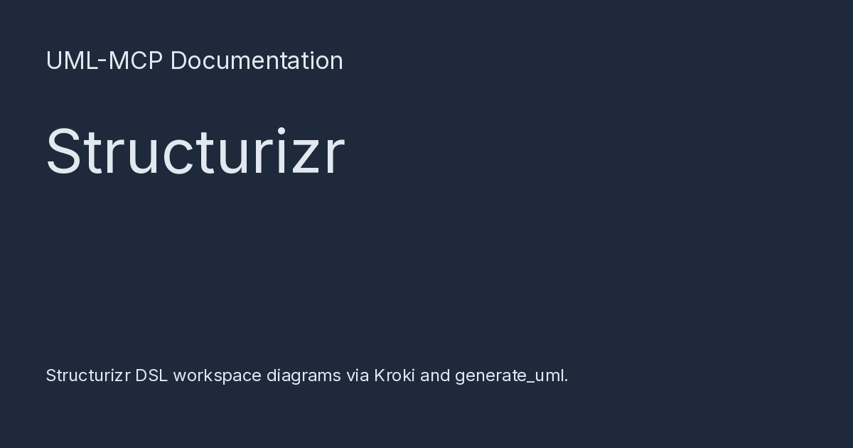 Structurizr - UML-MCP Documentation