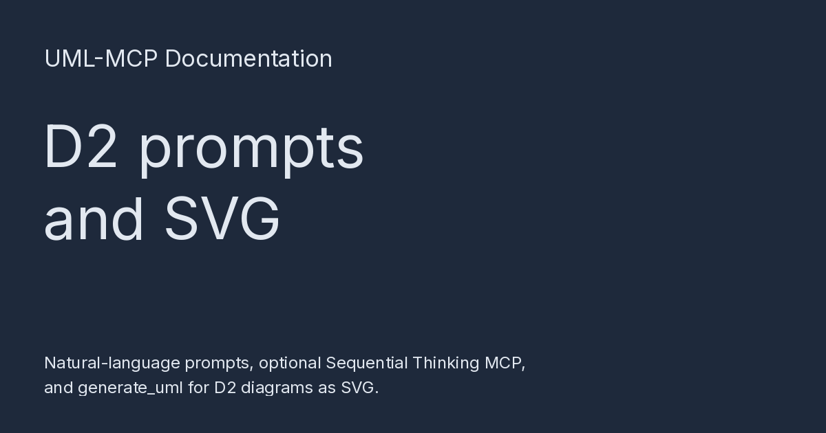 D2 prompts and SVG - UML-MCP Documentation